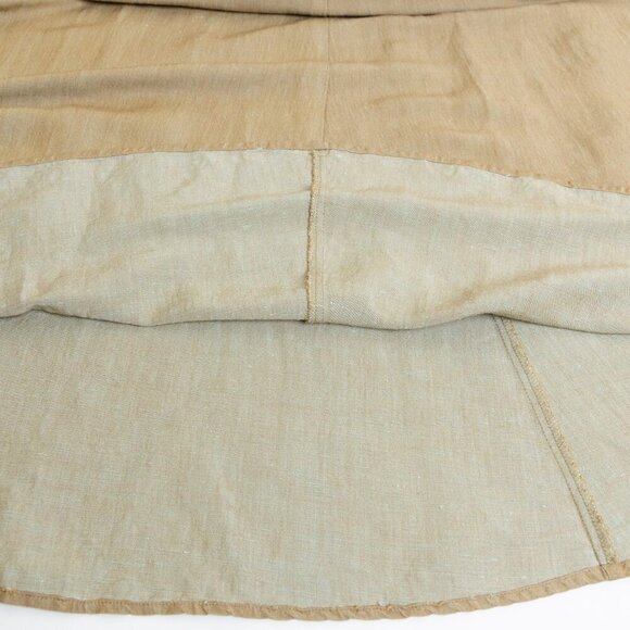 EILEEN FISHER Linen Blend Dress Midi Tank Sundress Pullover Khaki Lagenlook - Picture 8 of 11